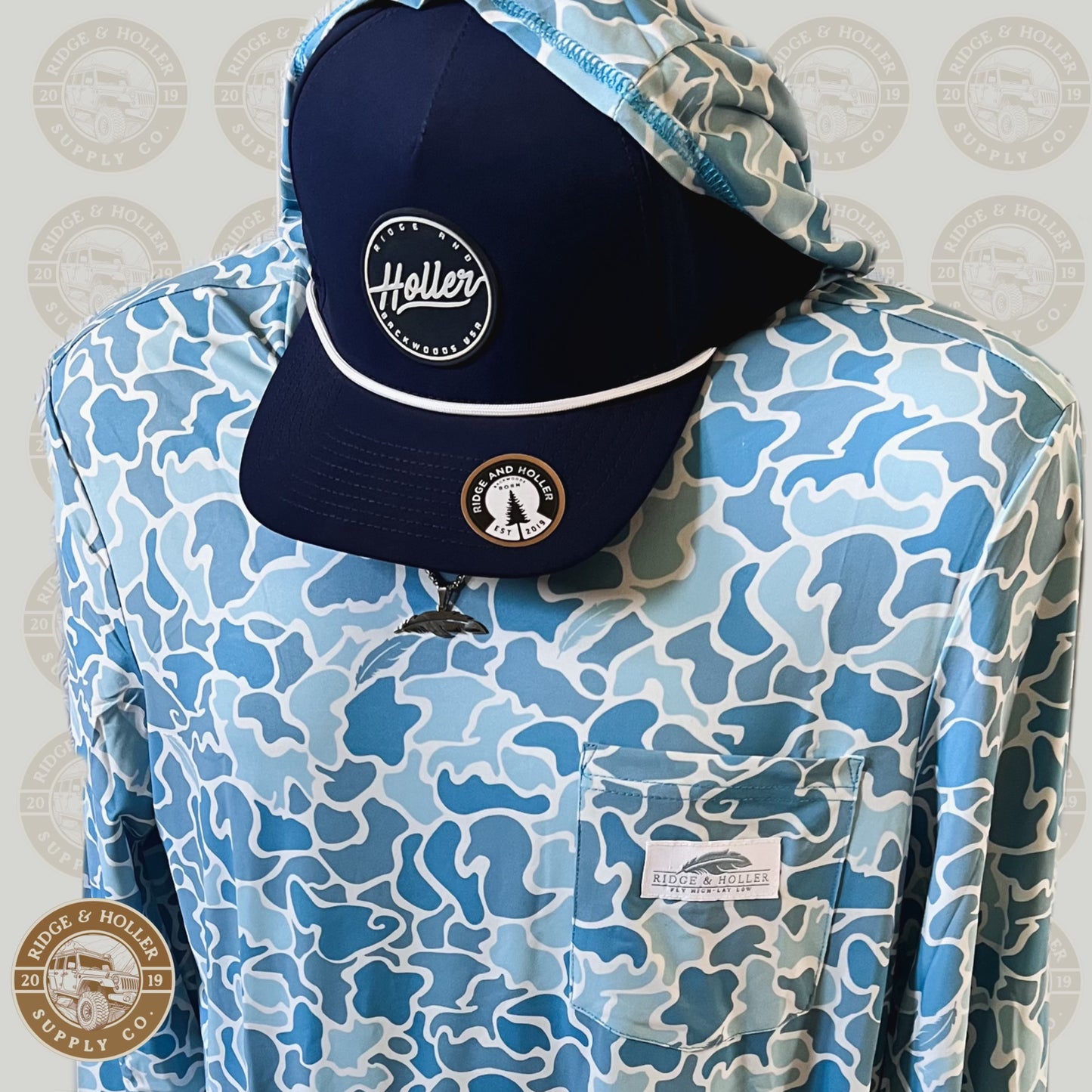 RH Performance Hoodie-Bluegrass Camo