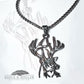 Deer Rack- Stainless Steel Necklace and Pendant