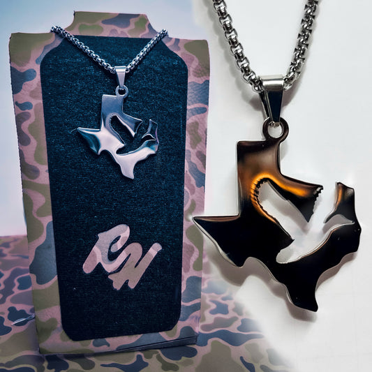 Texas- Stainless Steel Necklace and Pendant States Series