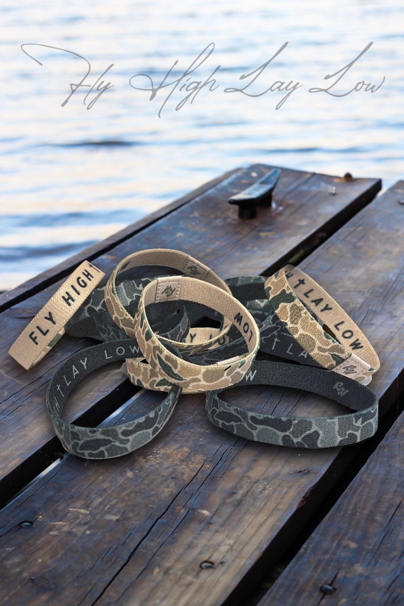 Fly High Lay Low Camo Bracelet Brown