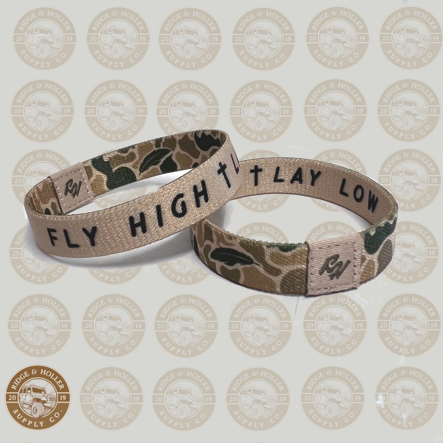 Fly High Lay Low Camo Bracelet Brown