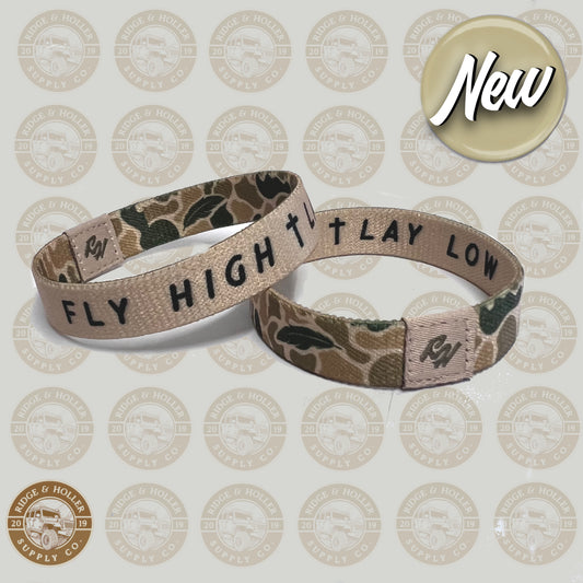 Fly High Lay Low Camo Bracelet Brown